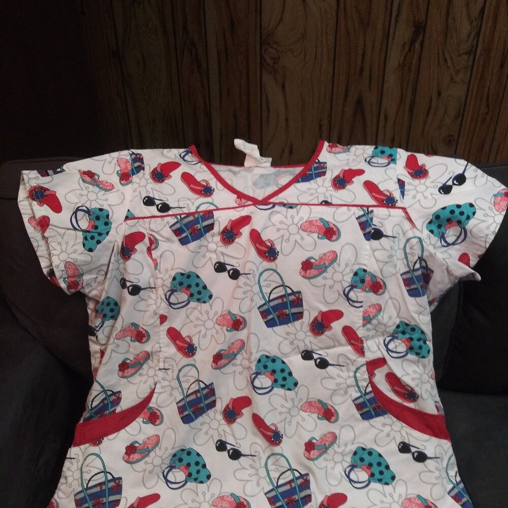 Plus Scrub Top